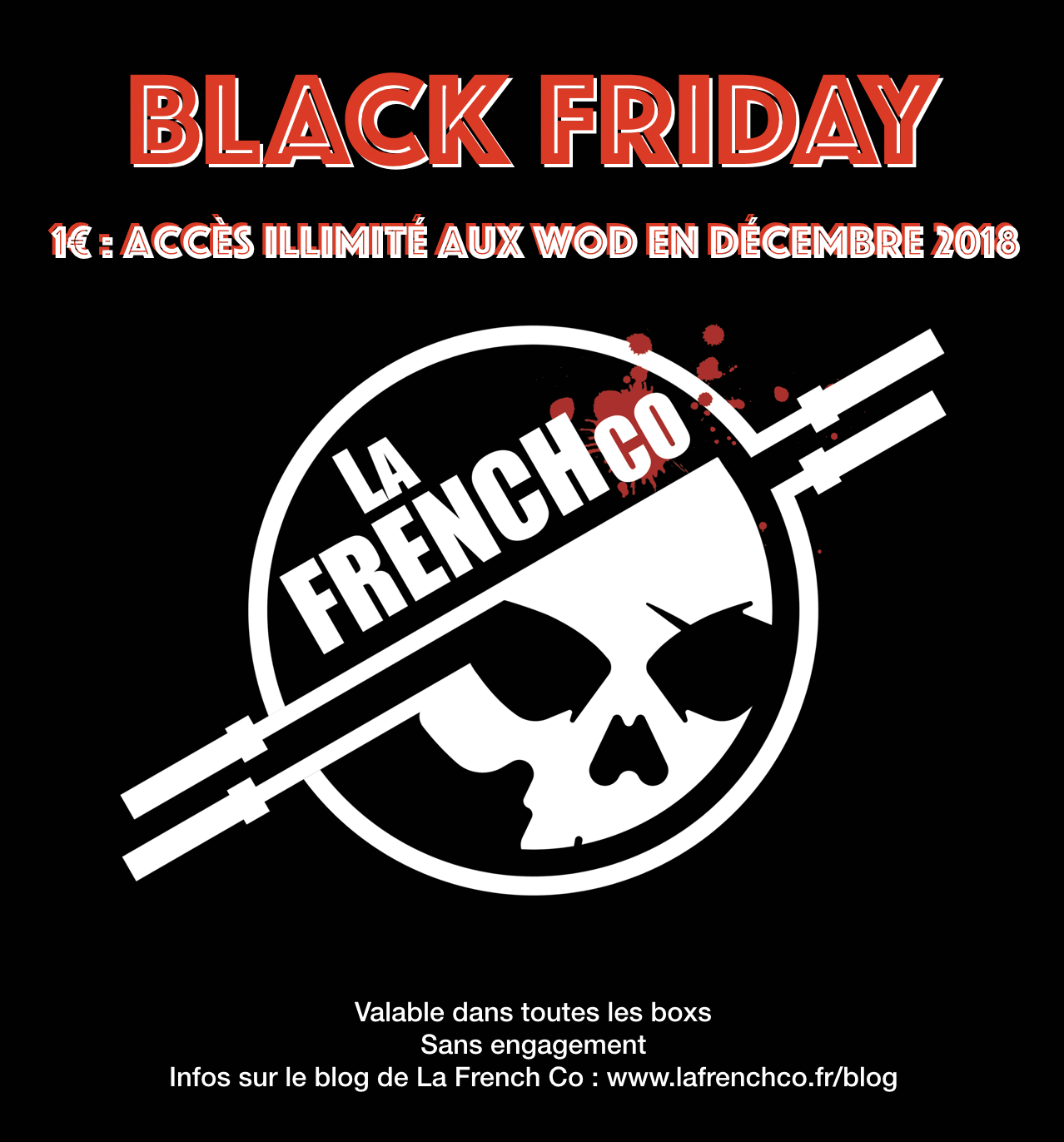 Black Friday 2018 : Accès illimité en décembre 2018 pour 1€