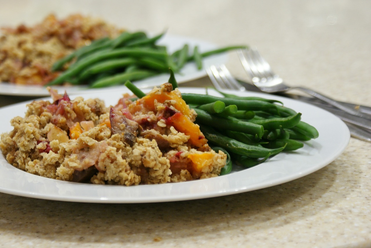 Crumble de légumes au curry