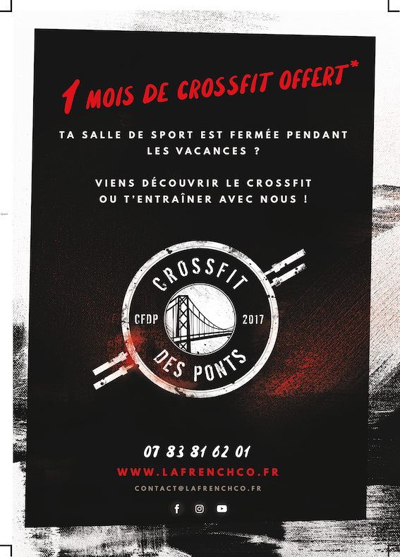 Jusqu’à un mois de CrossFit OFFERT* et sans condition d’engagement @ CrossFit Des Ponts !