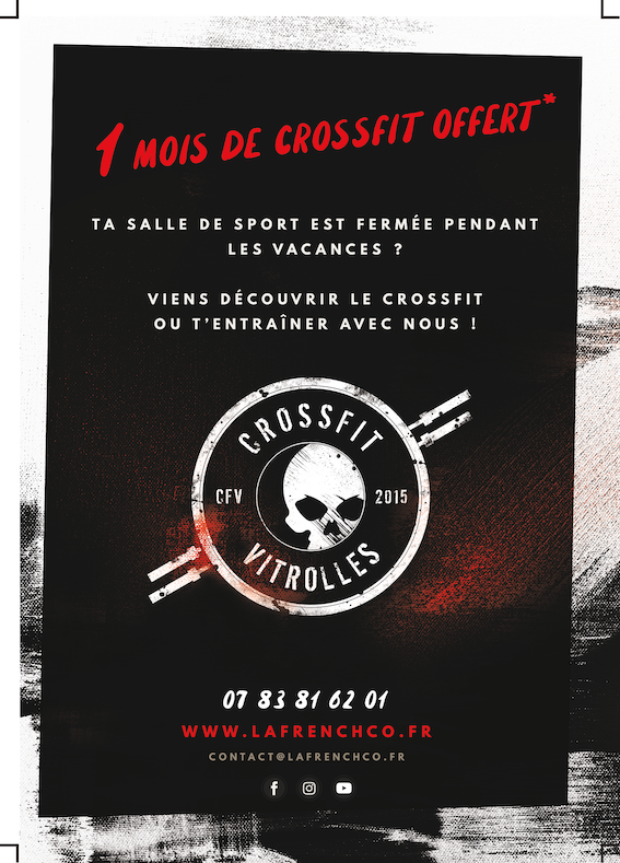 Jusqu’à un mois de CrossFit OFFERT* et sans condition d’engagement @ CrossFit Vitrolles !
